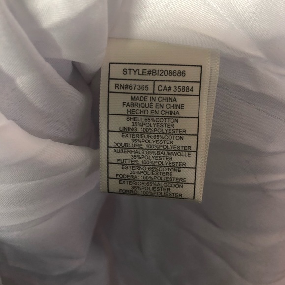 BB Dakota Off Shoulder Ruffle PinStripe Midi Dress - Picture 6 of 6